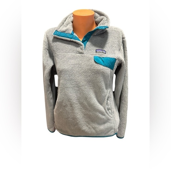 Patagonia Womens Gray Re -Tool Snap T Pullover Fleece Medium Gorpcore Sweatshirt - Picture 5 of 14